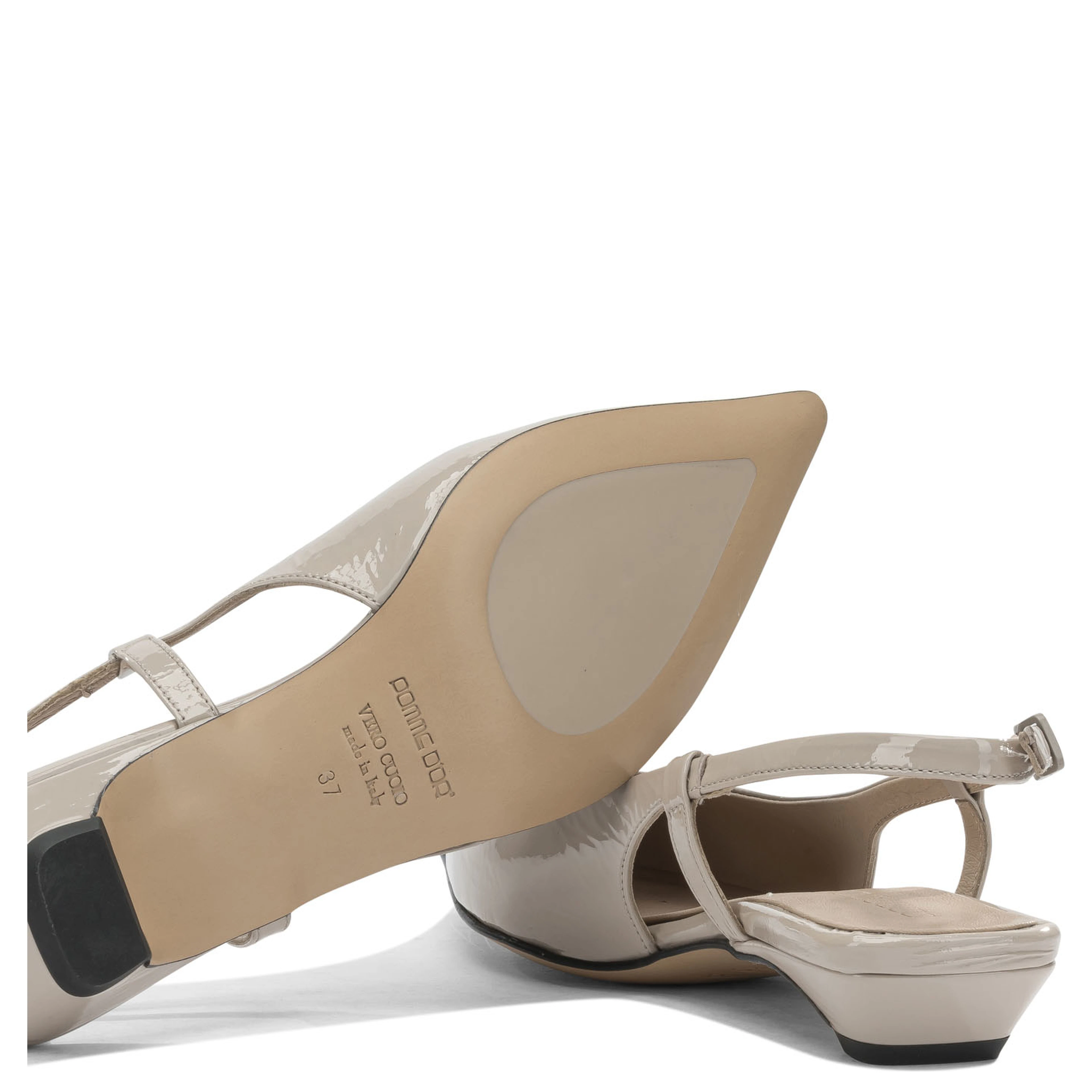Slingback in pelle