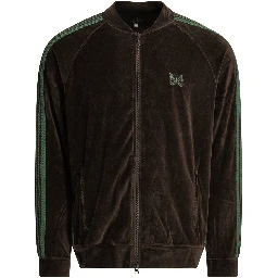 "Track" zippered sweatshirt