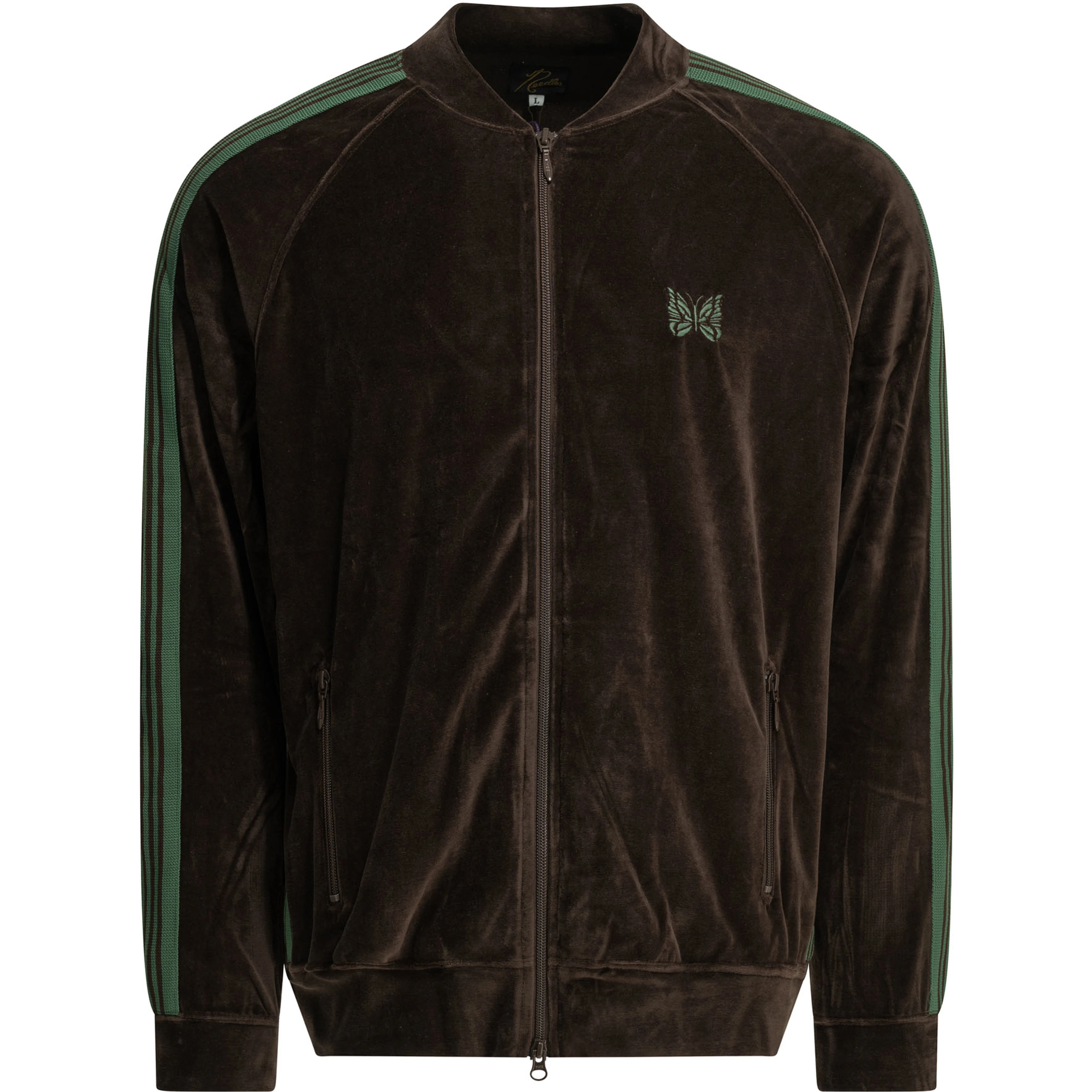 "Track" zippered sweatshirt