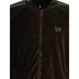 "Track" zippered sweatshirt