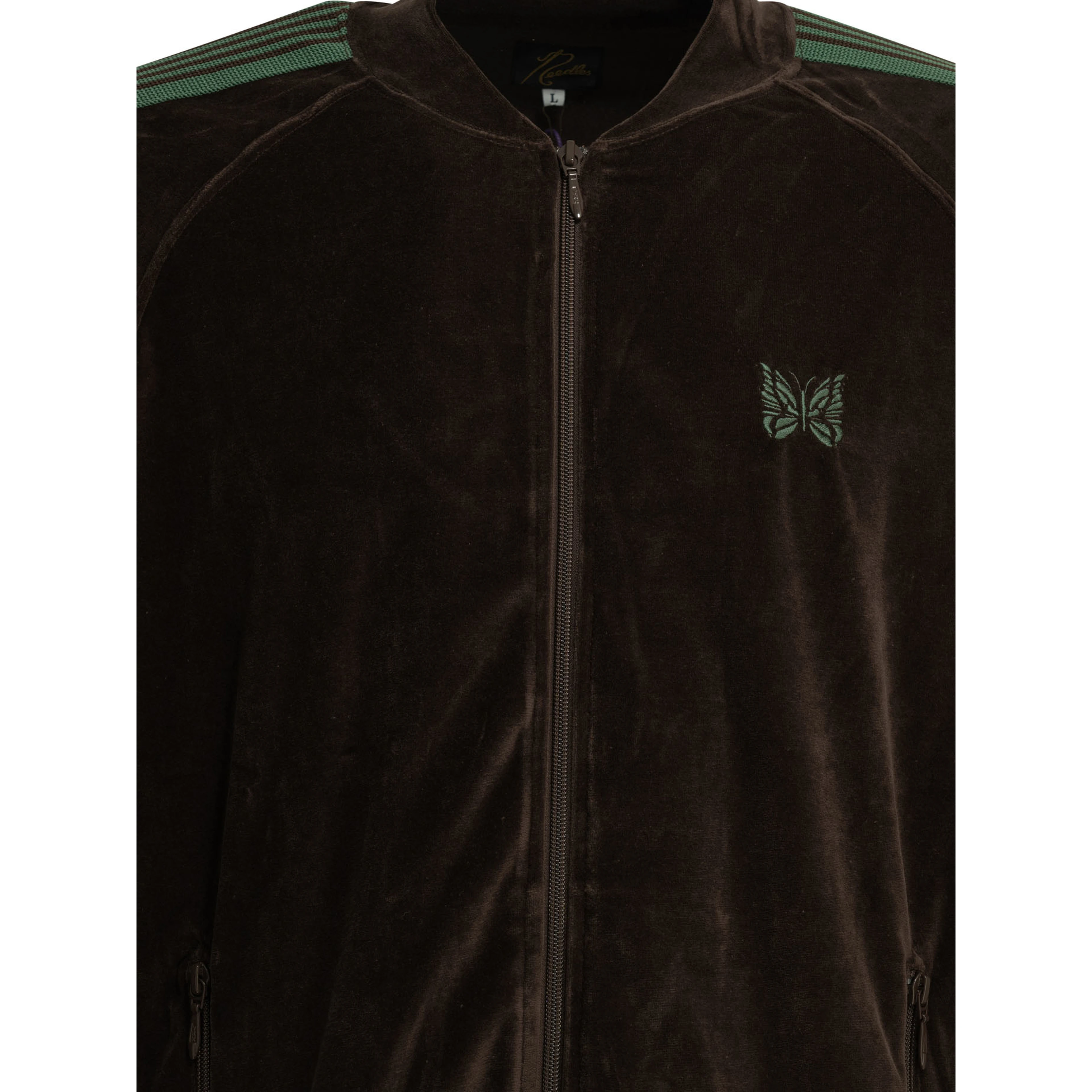 "Track" zippered sweatshirt