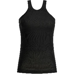 Cotton and silk tank top