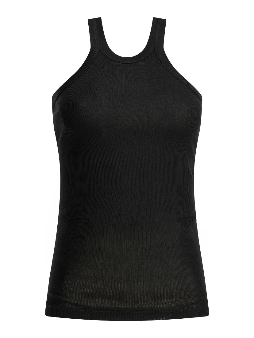 Cotton and silk tank top