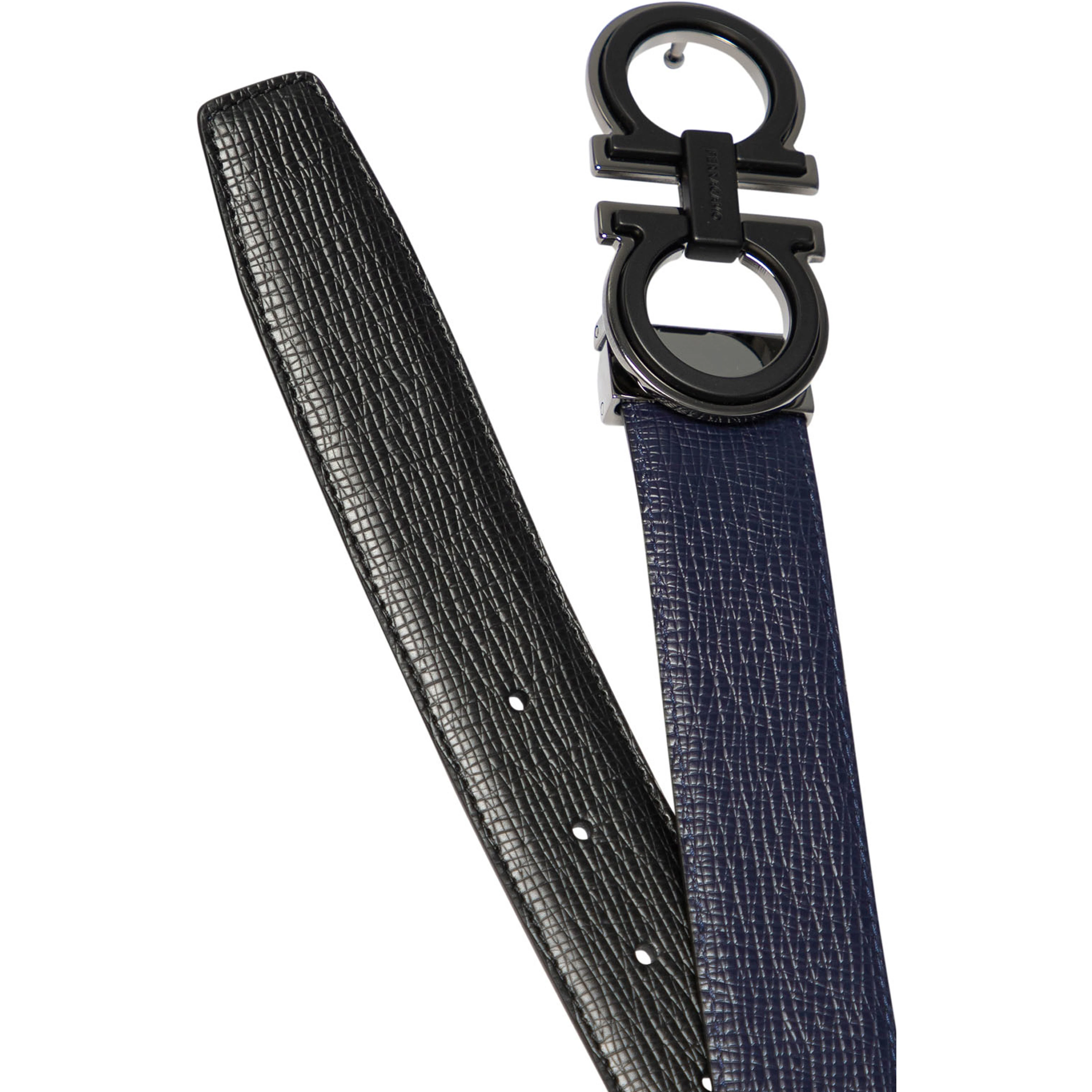 "Gancini" Leather belt