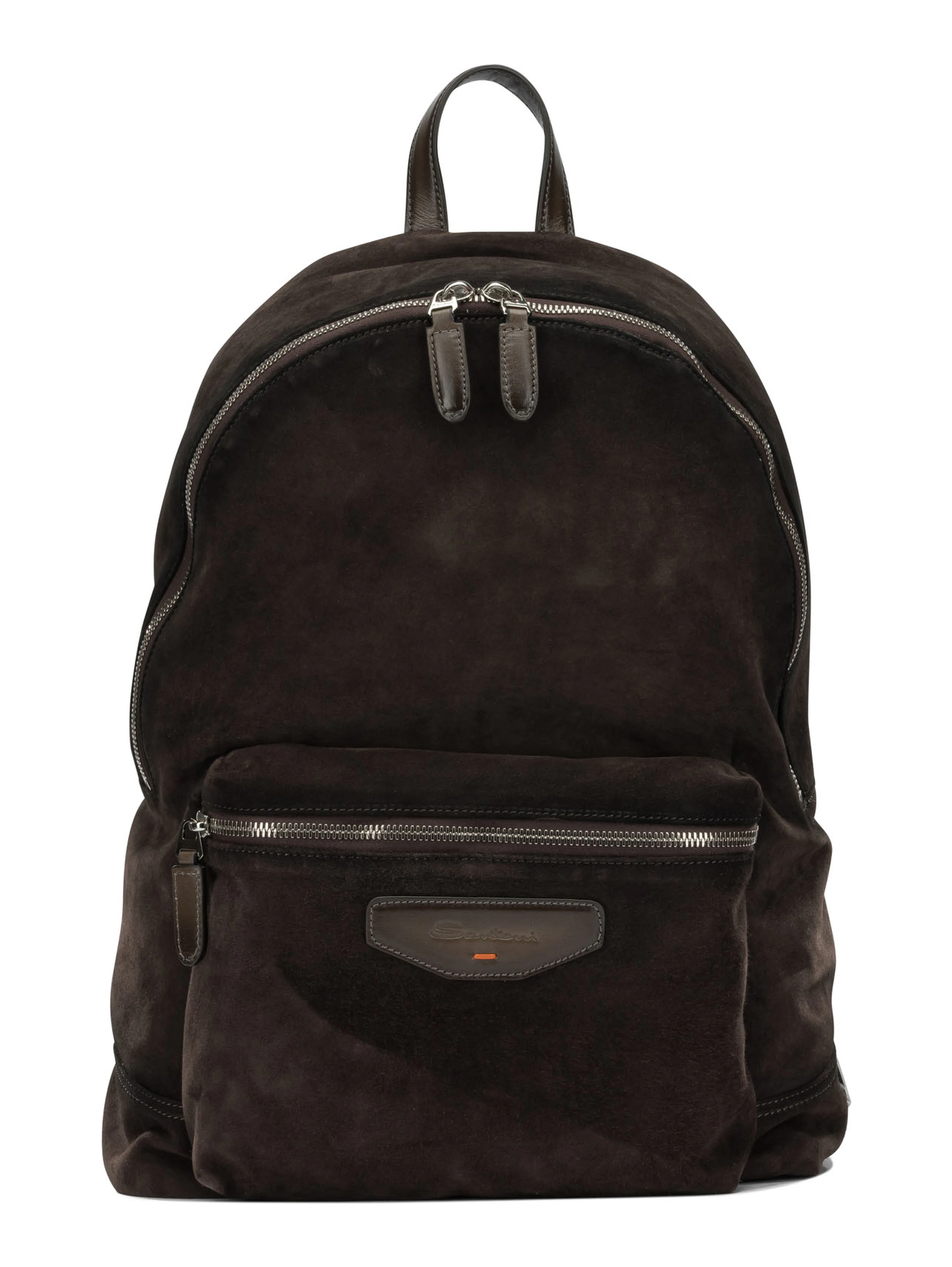 Casual suede backpack