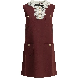 Short dress with lace detail