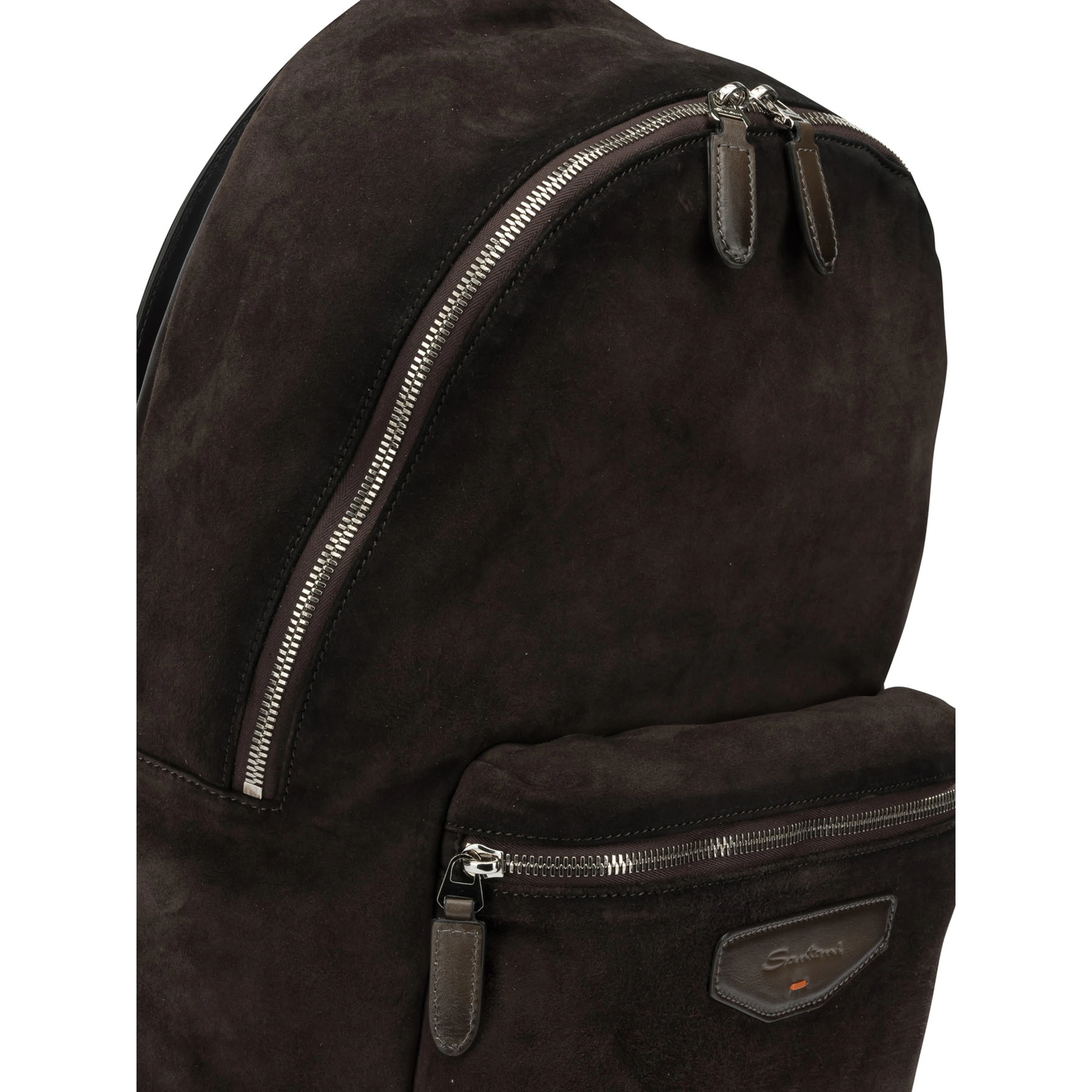 Casual suede backpack