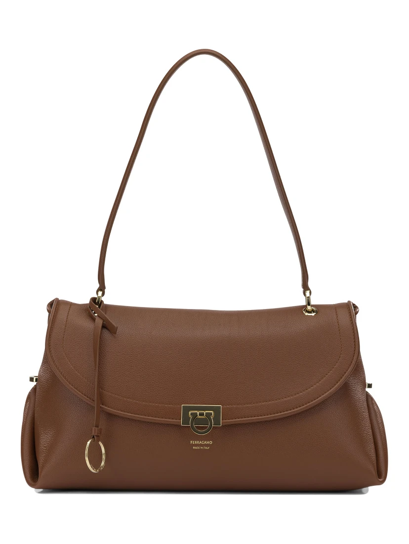 Medium "Gancini" Shoulder Bag