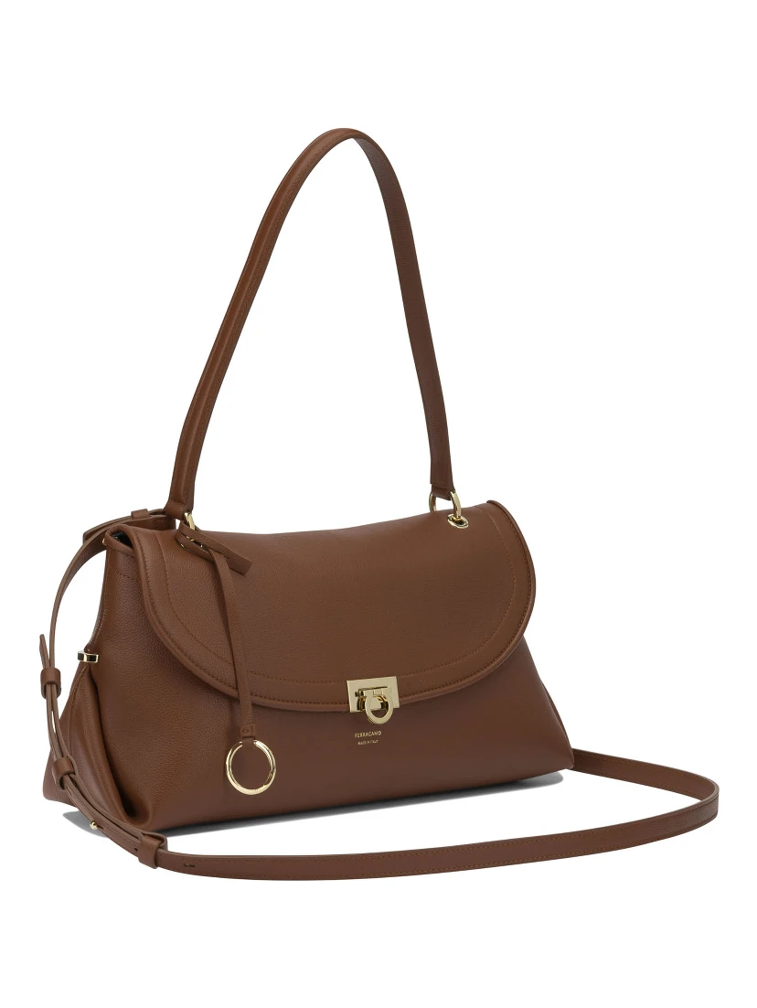 Medium "Gancini" Shoulder Bag