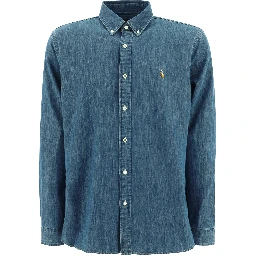 Custom-fit casual shirt with logo
