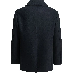 Short wool felt coat