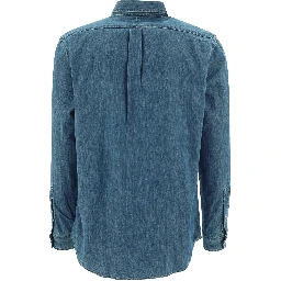 Custom-fit casual shirt with logo