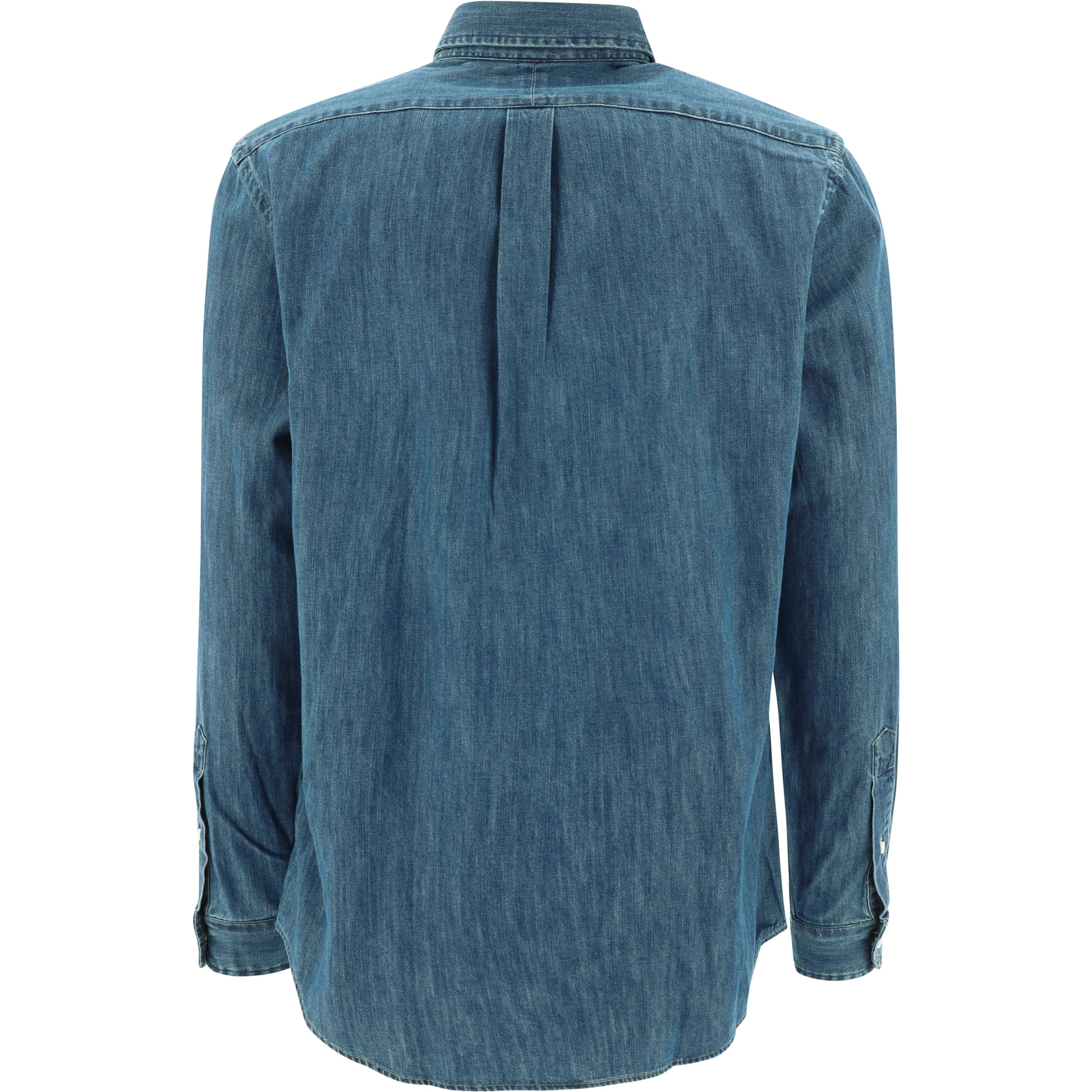 Custom-fit casual shirt with logo
