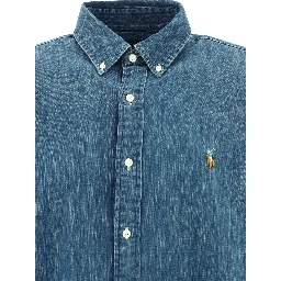 Custom-fit casual shirt with logo