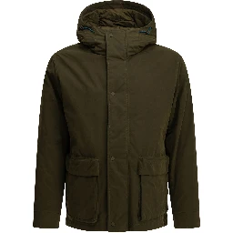 Padded parka made of technical cotton