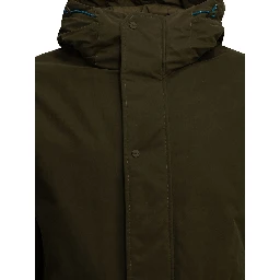 Padded parka made of technical cotton