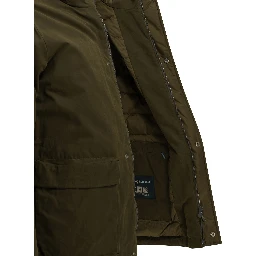 Padded parka made of technical cotton