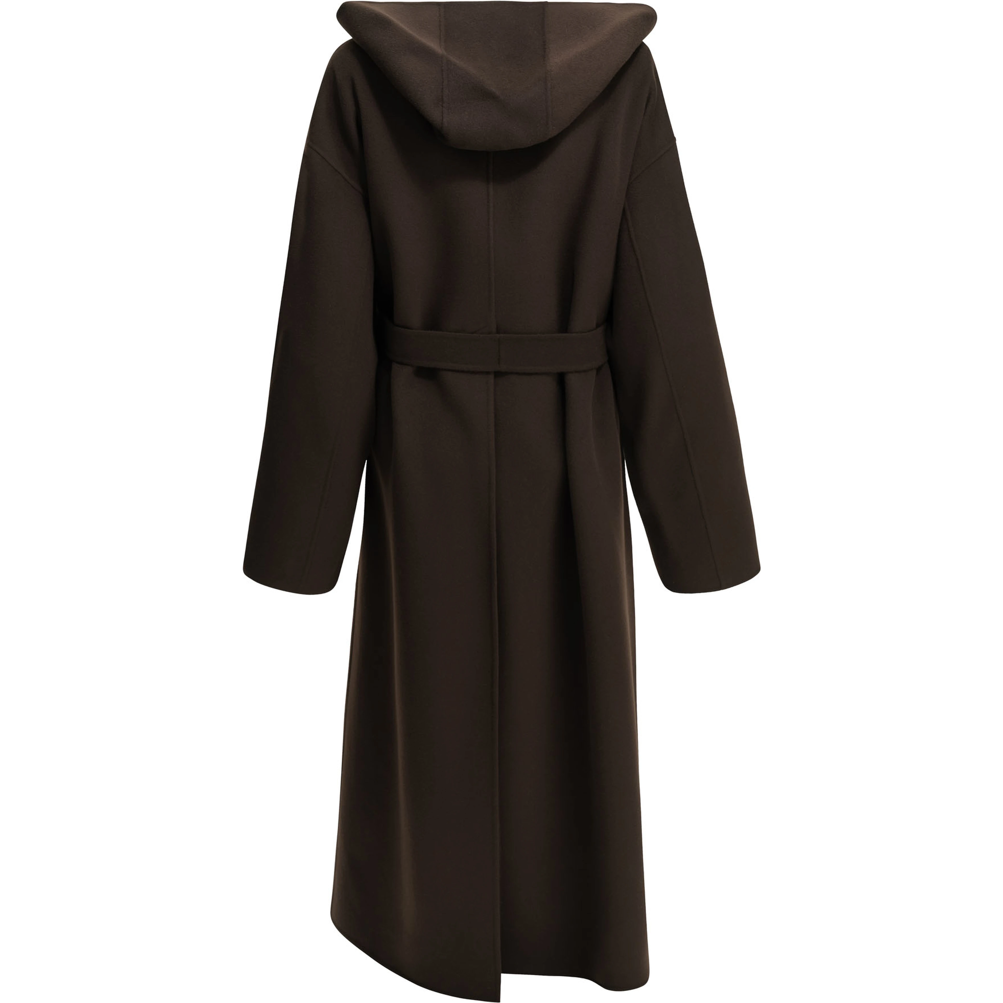 Long coat in pure wool