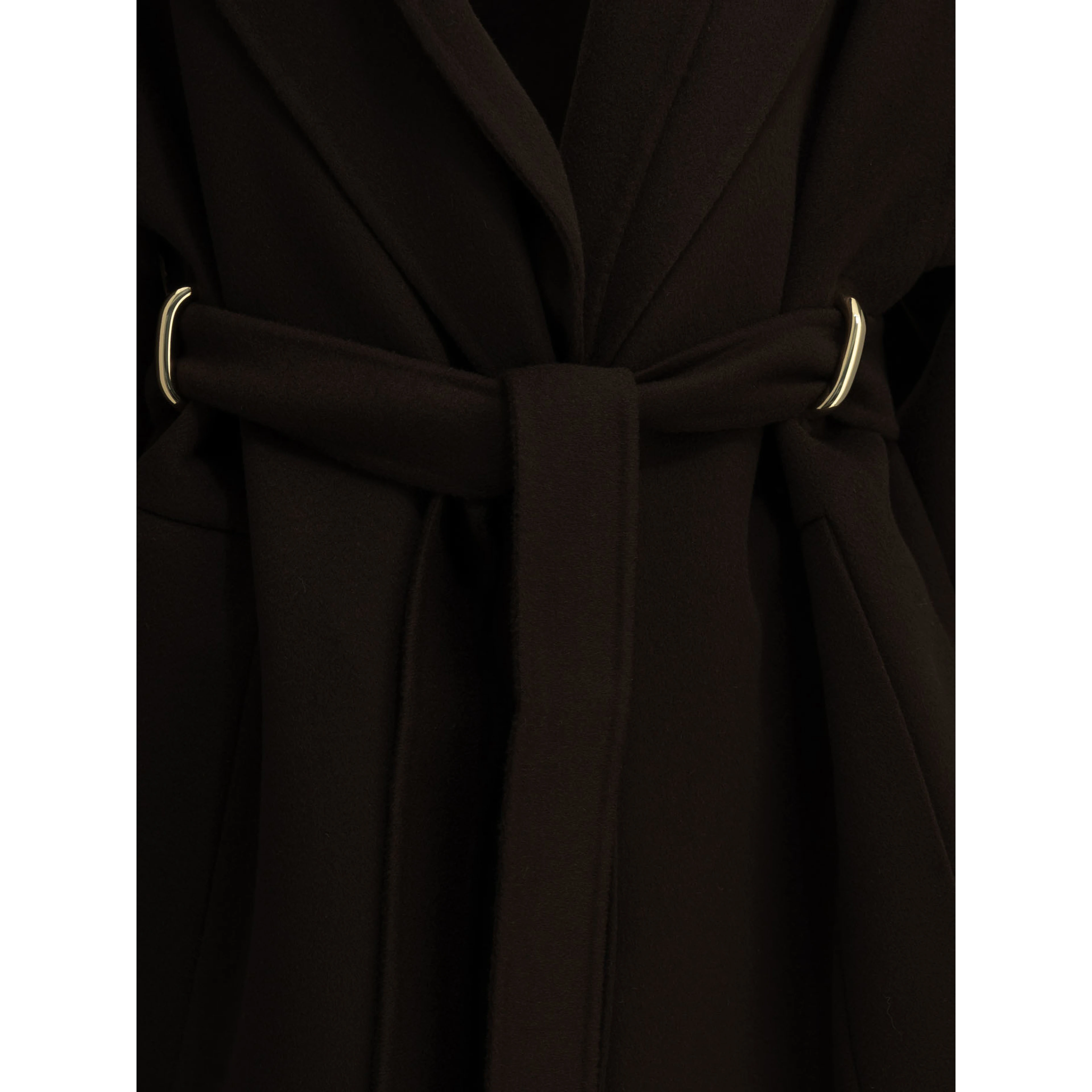 Long coat in pure wool