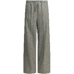 Casual silk and cashmere pants