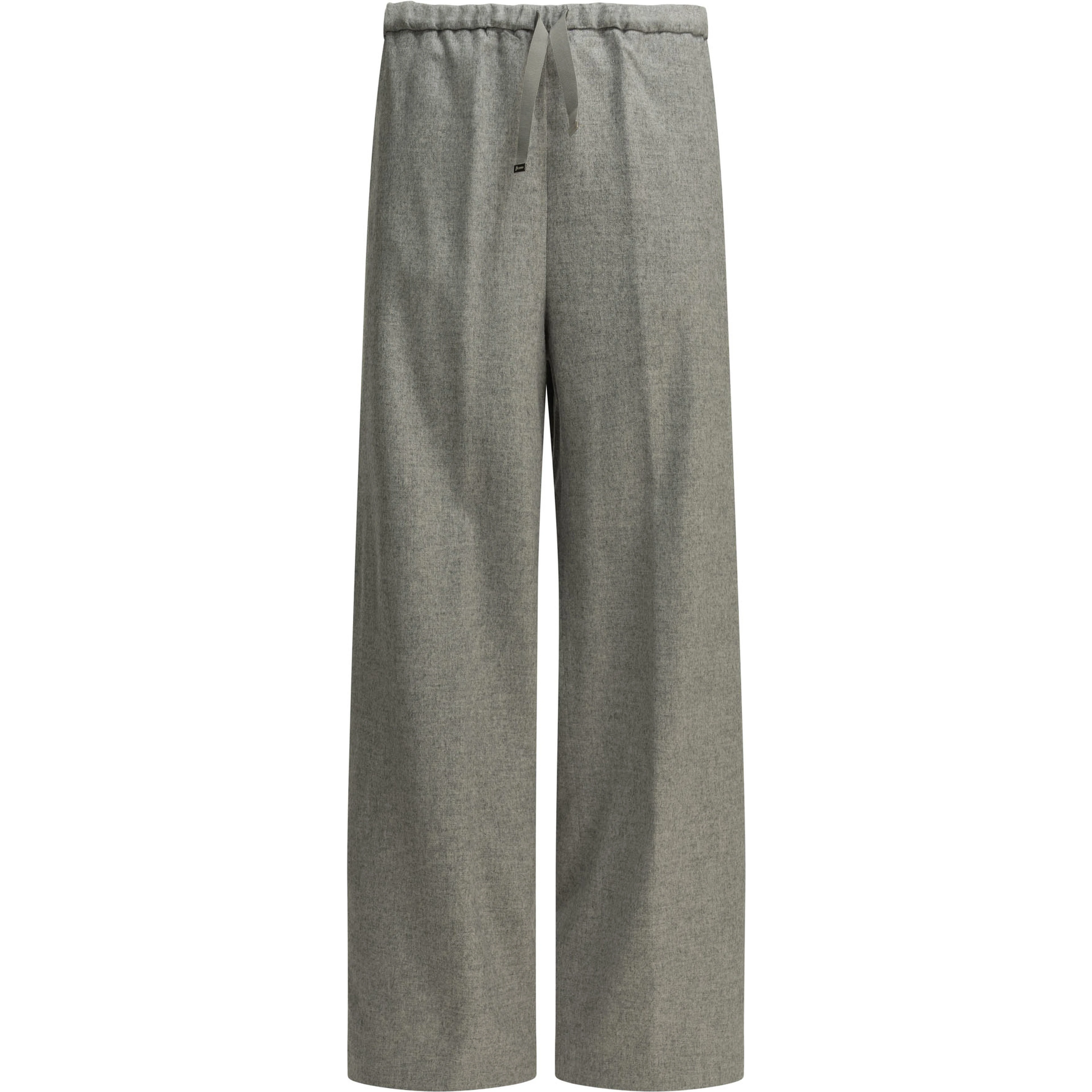 Casual silk and cashmere pants