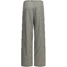 Casual silk and cashmere pants