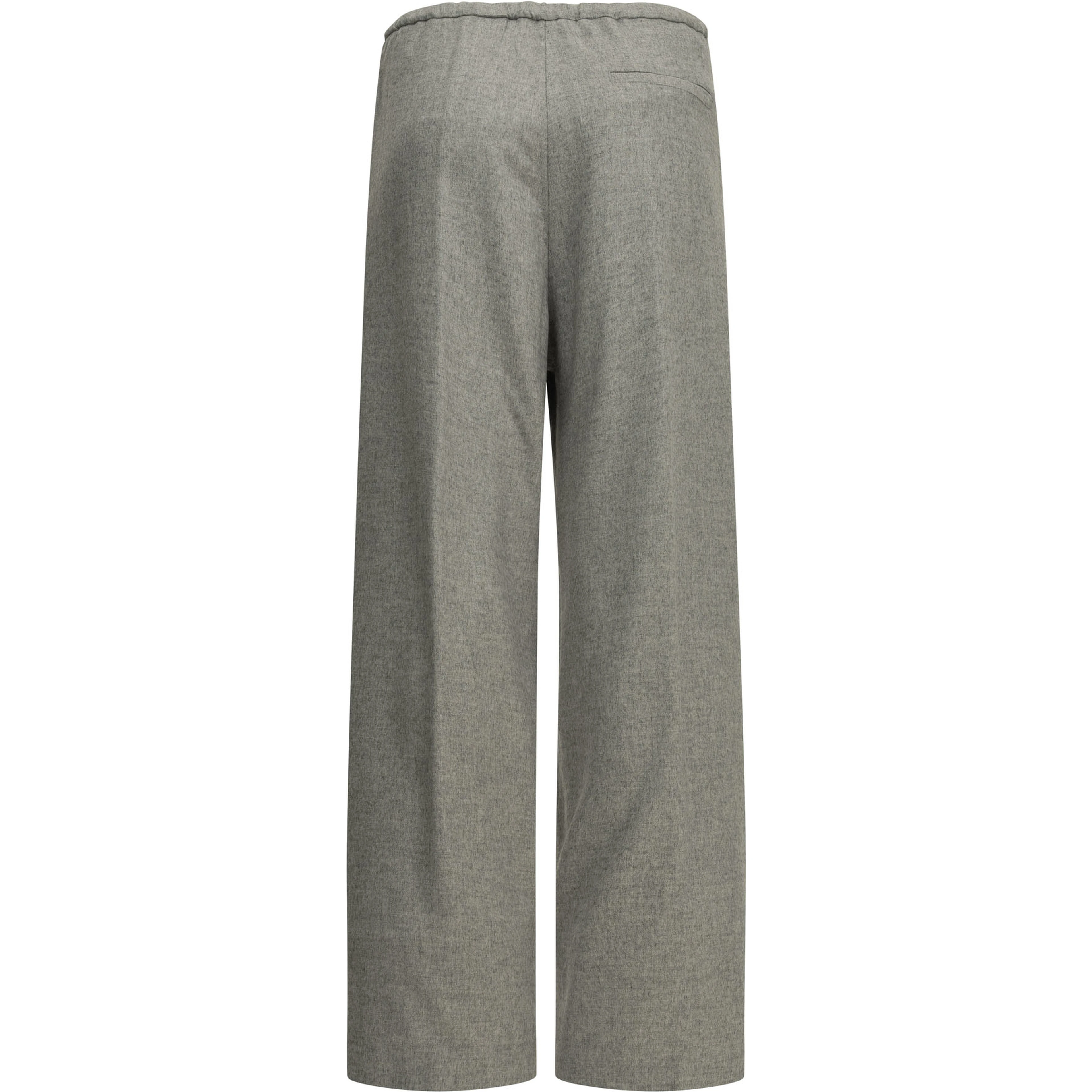 Casual silk and cashmere pants