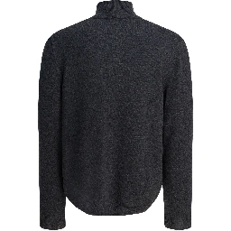 Sweater with a half-zip and logo