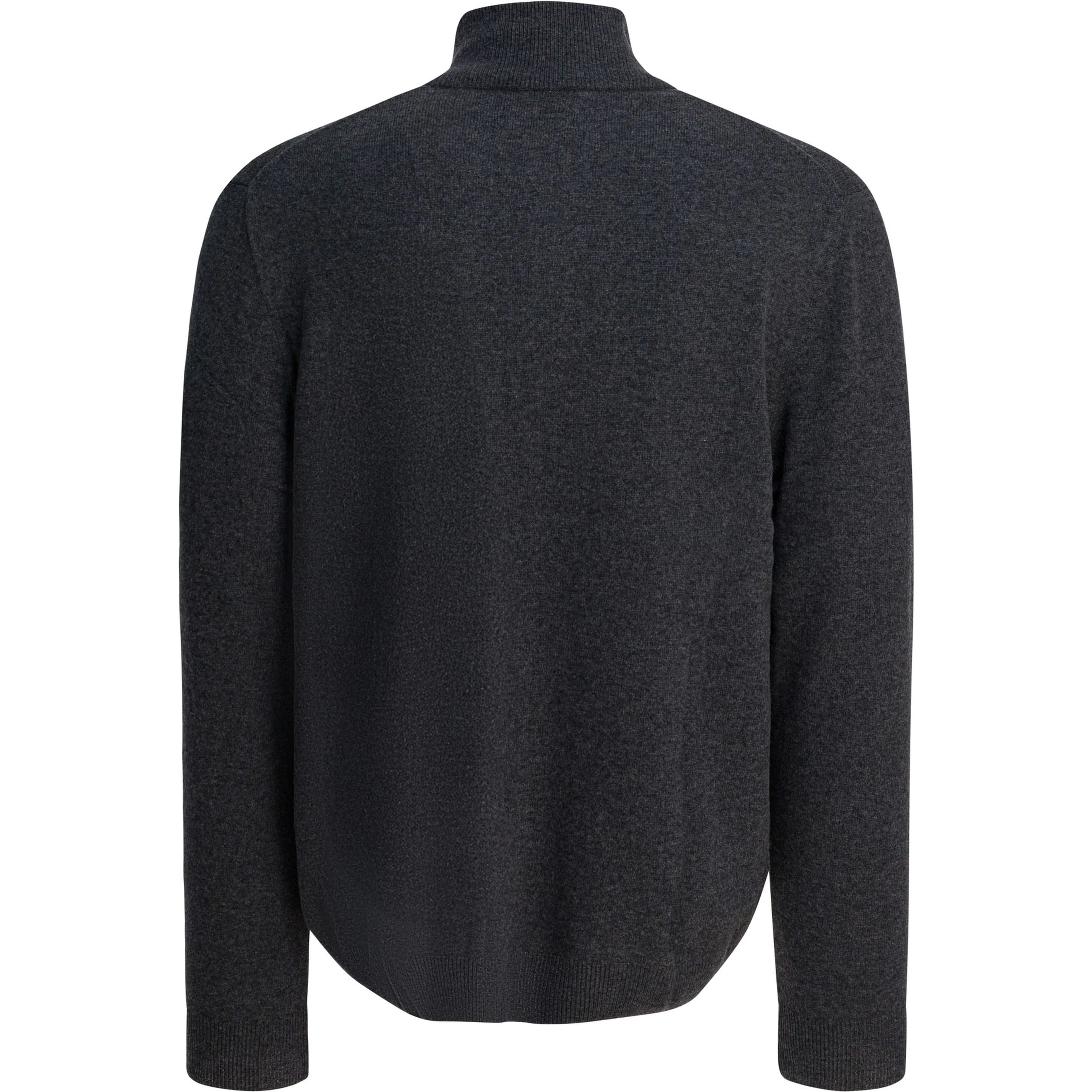 Sweater with a half-zip and logo