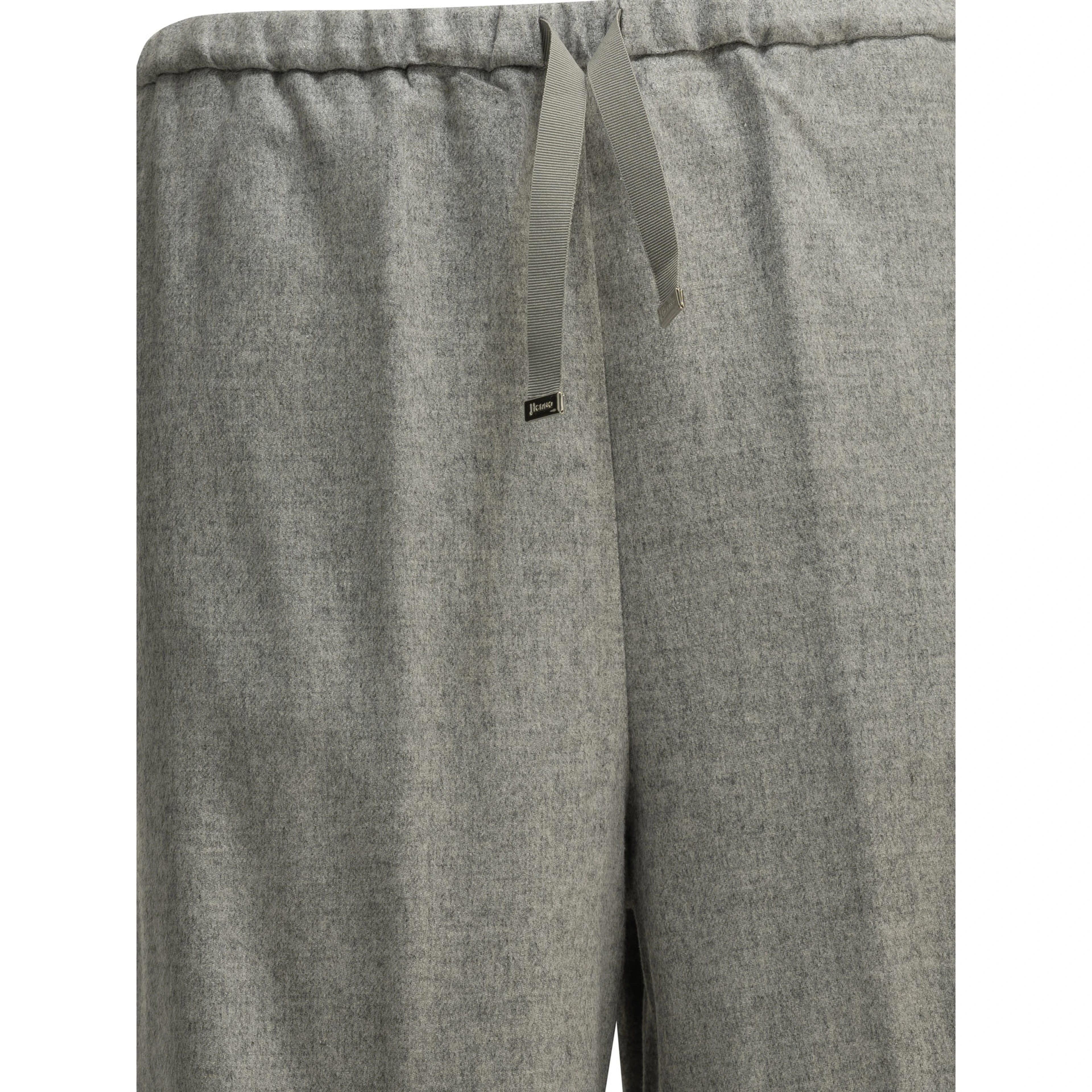 Casual silk and cashmere pants