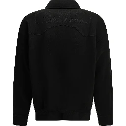 "MLB" Polo-Collar Sweatshirt