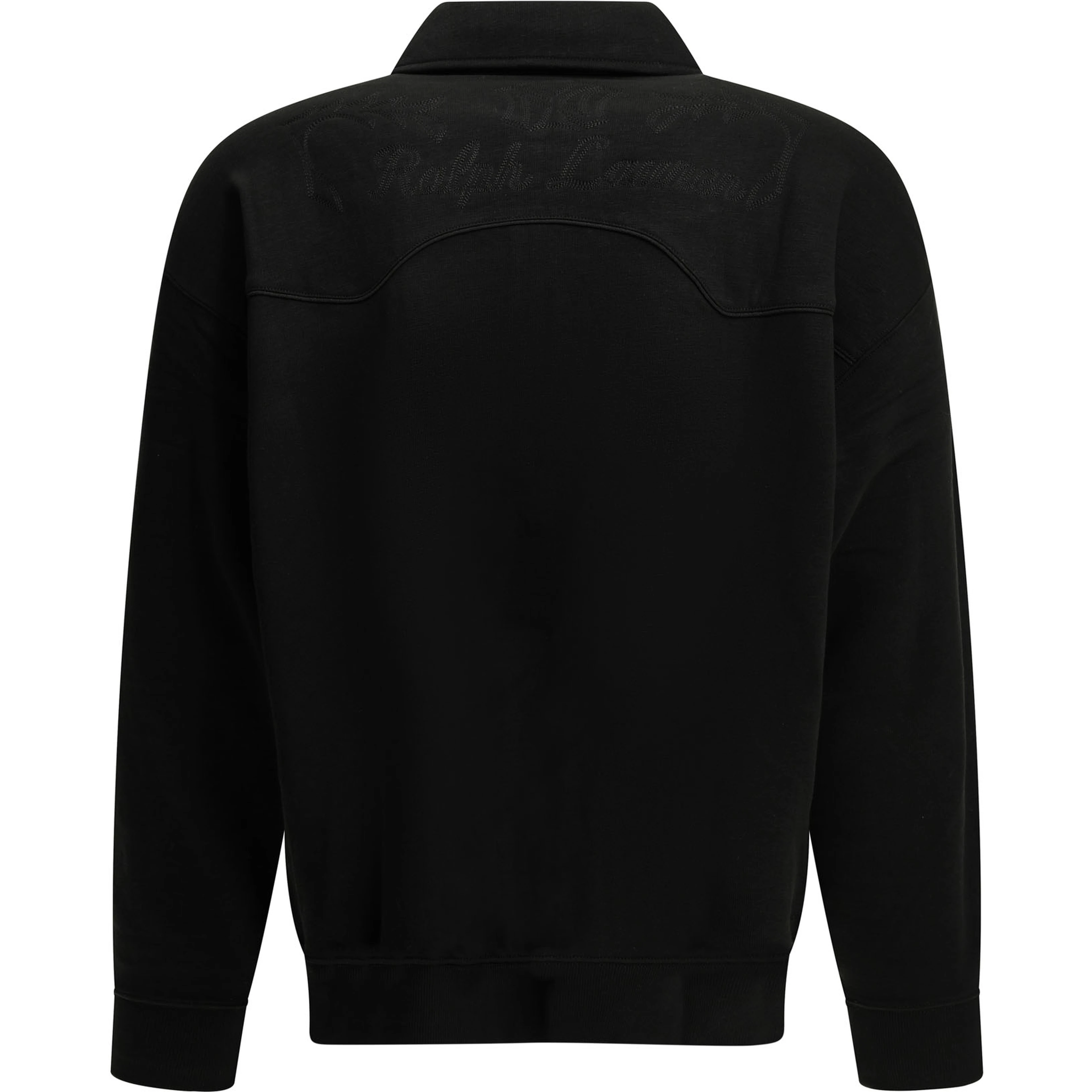 "MLB" Polo-Collar Sweatshirt