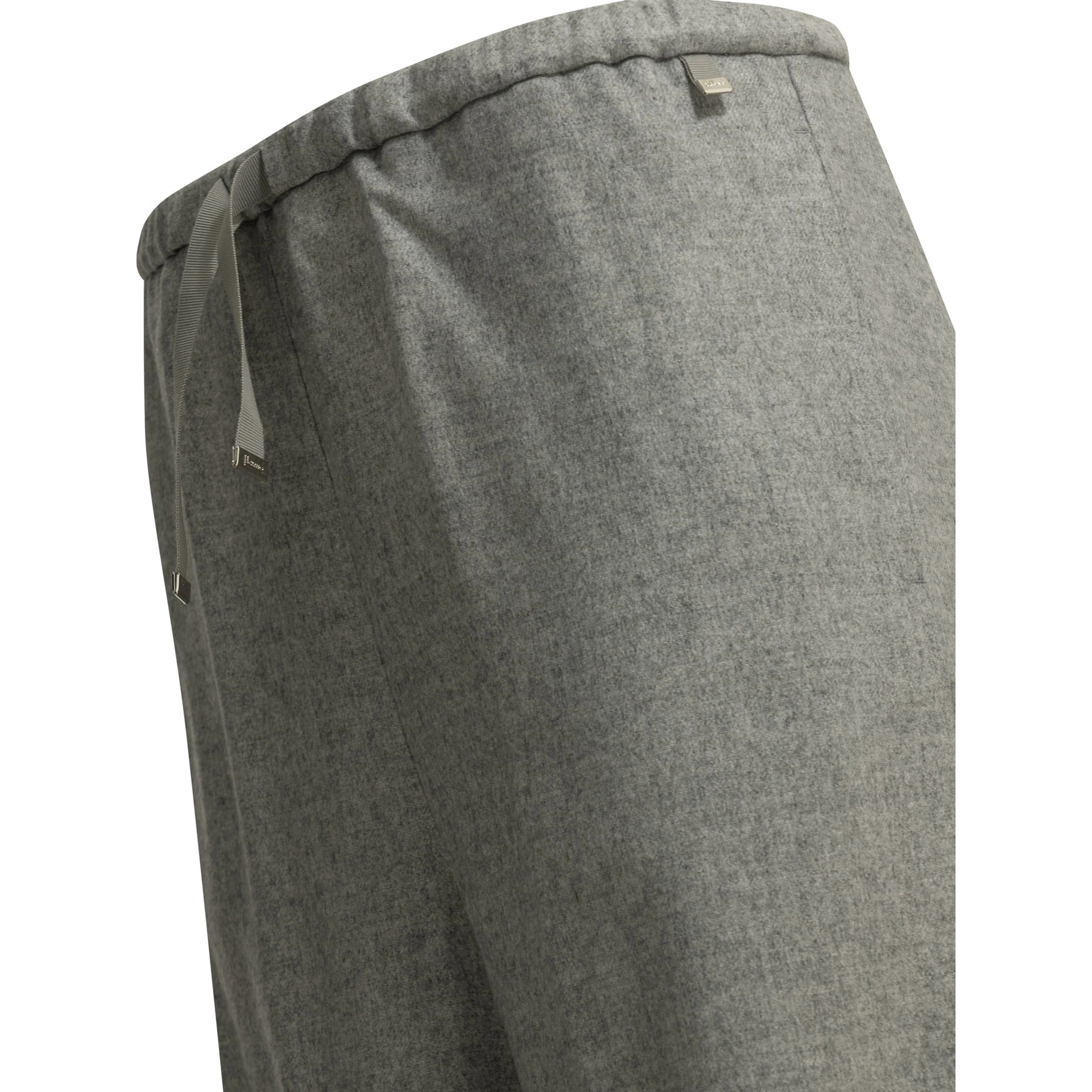 Casual silk and cashmere pants