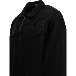 "MLB" Polo-Collar Sweatshirt