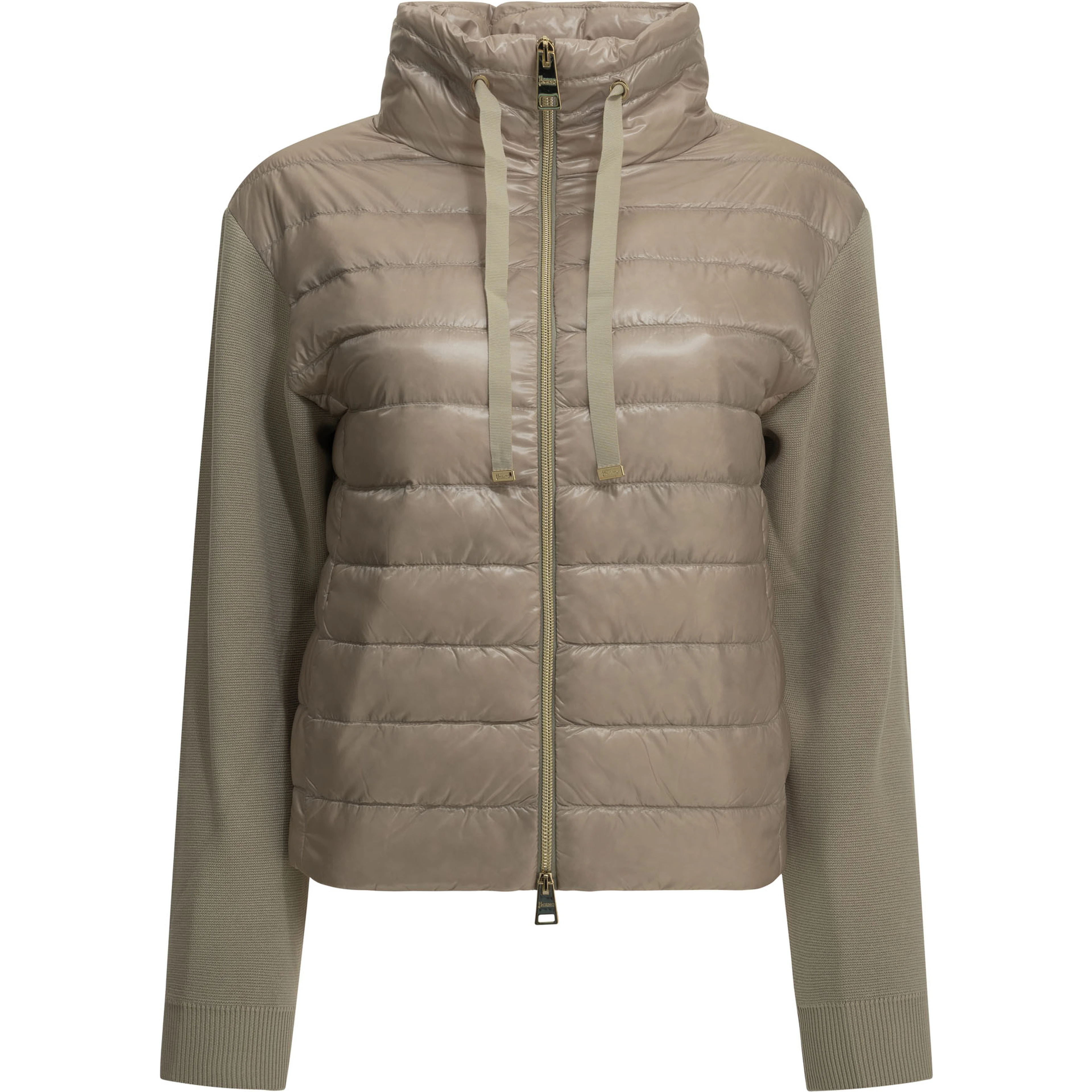 Cotton and Ultra-light nylon short down jacket