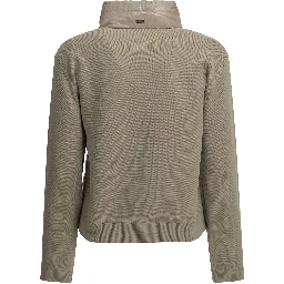 Cotton and Ultra-light nylon short down jacket