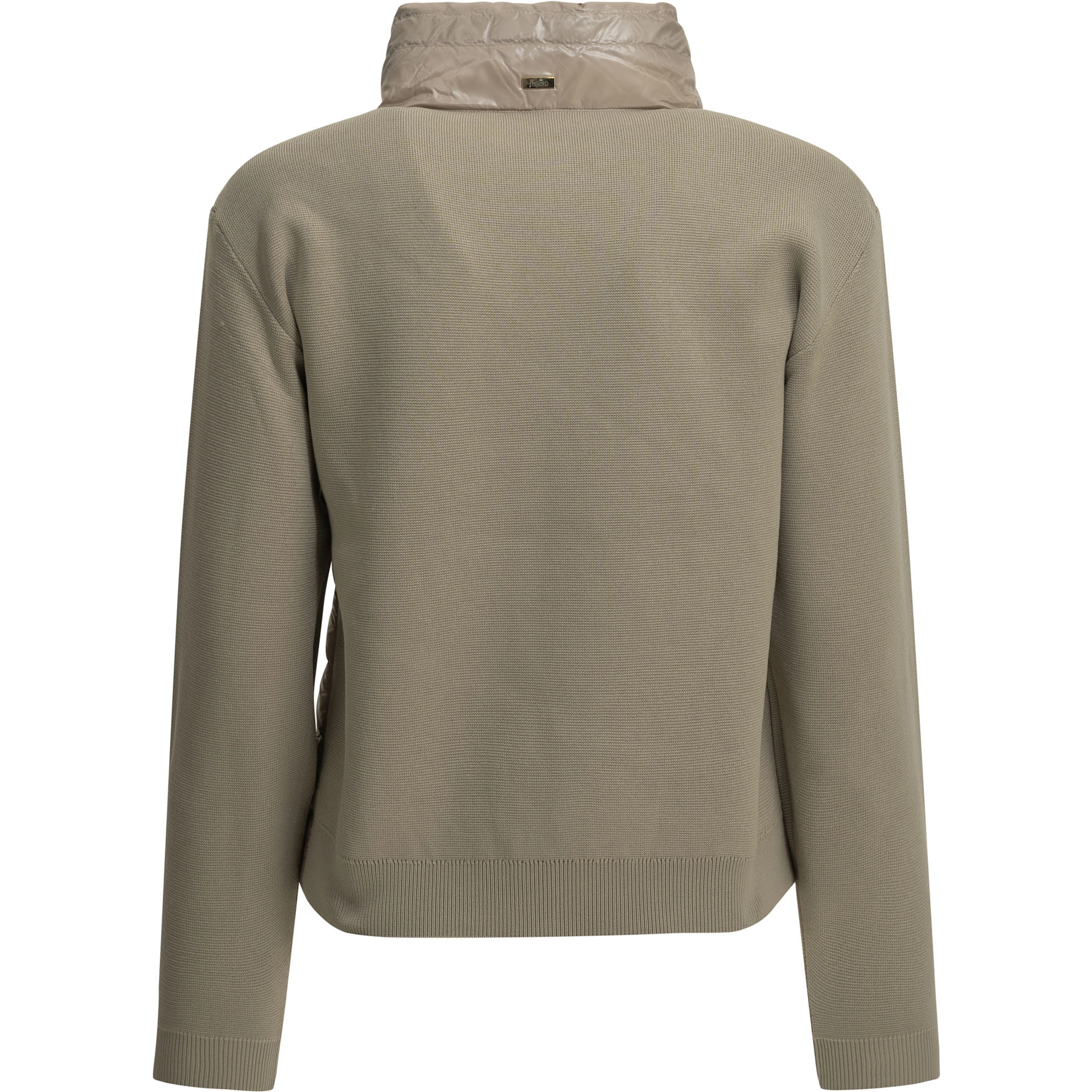 Cotton and Ultra-light nylon short down jacket