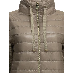 Cotton and Ultra-light nylon short down jacket