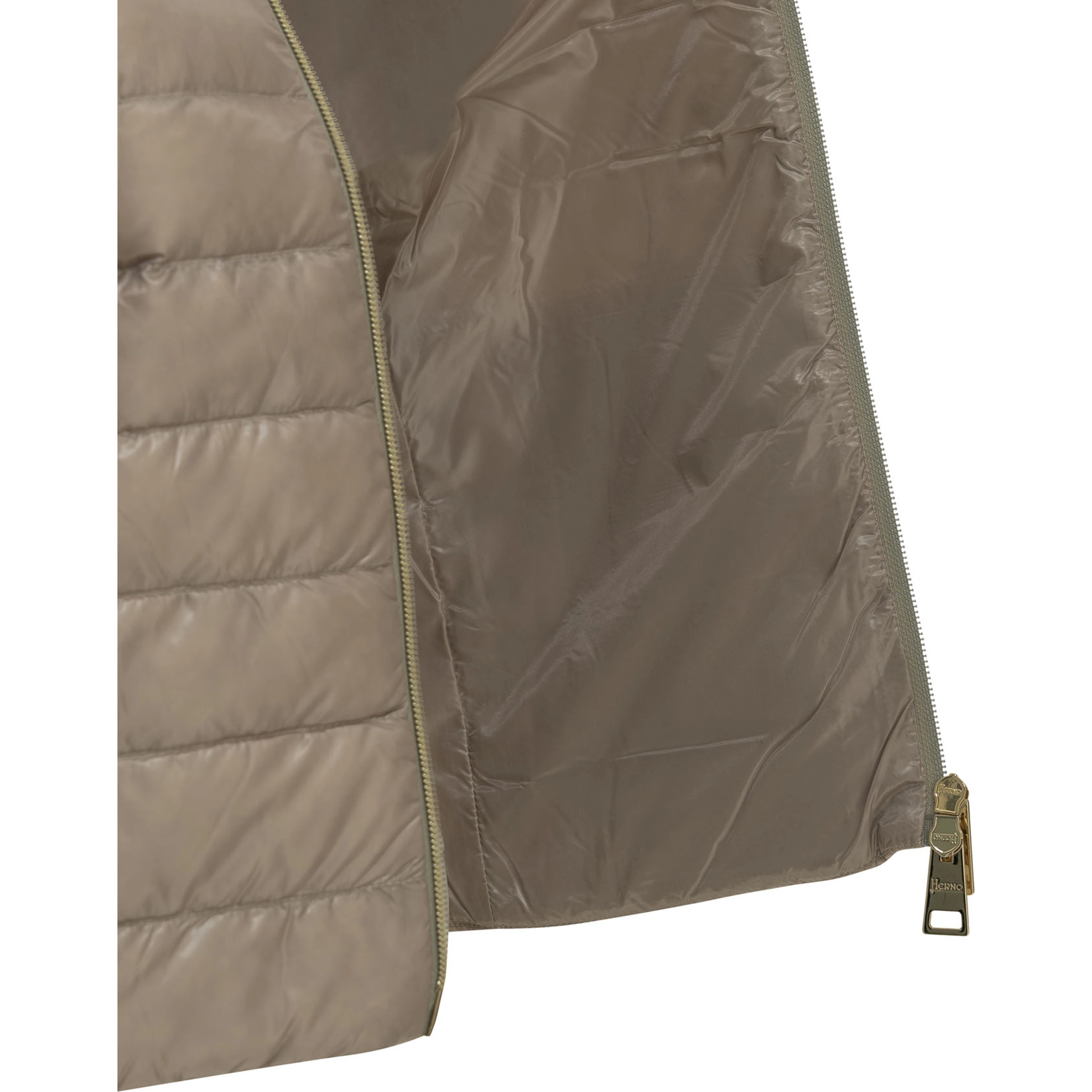 Cotton and Ultra-light nylon short down jacket