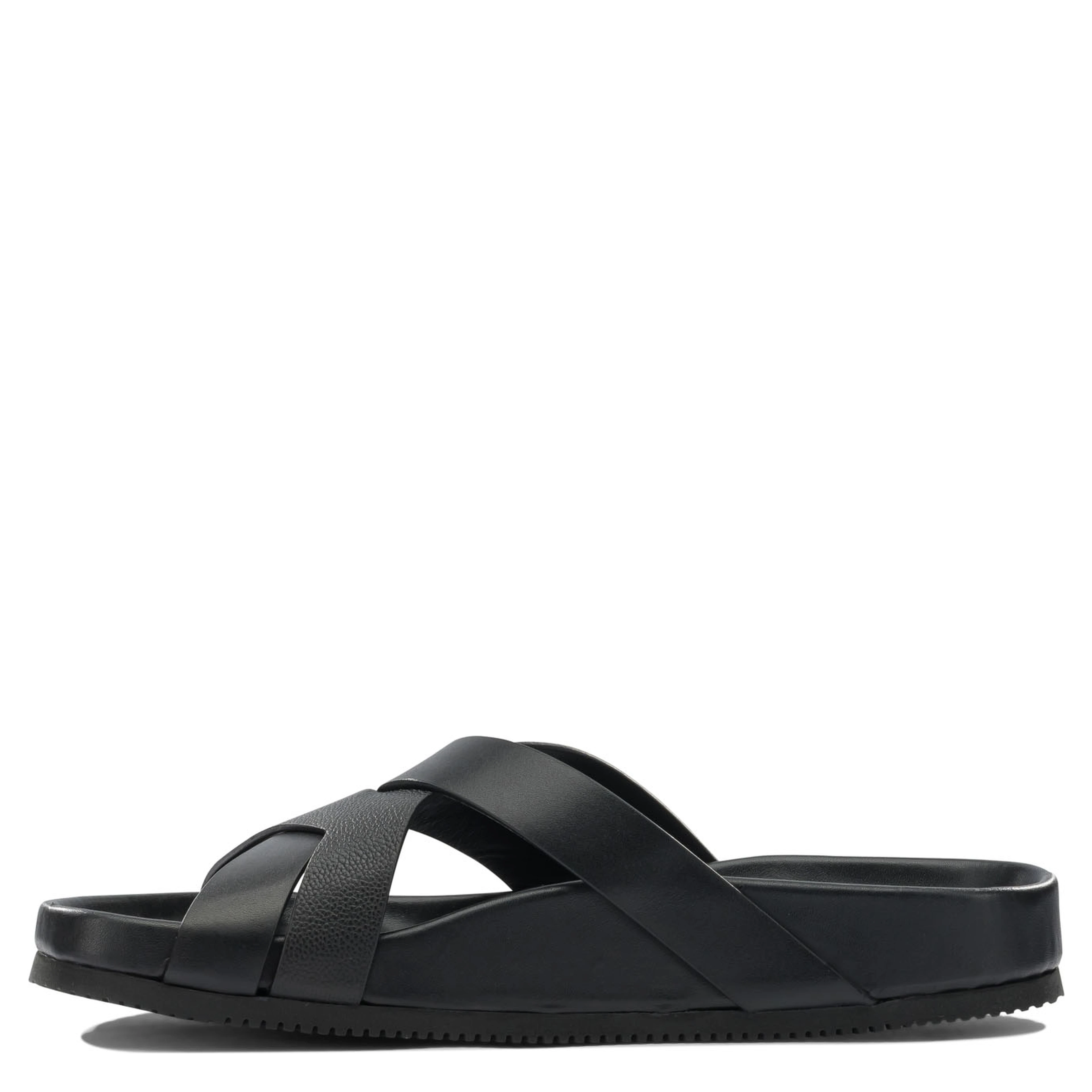 Braided leather slides