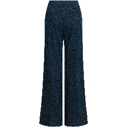 "Flare Pin Diamond" Wide Leg Jeans