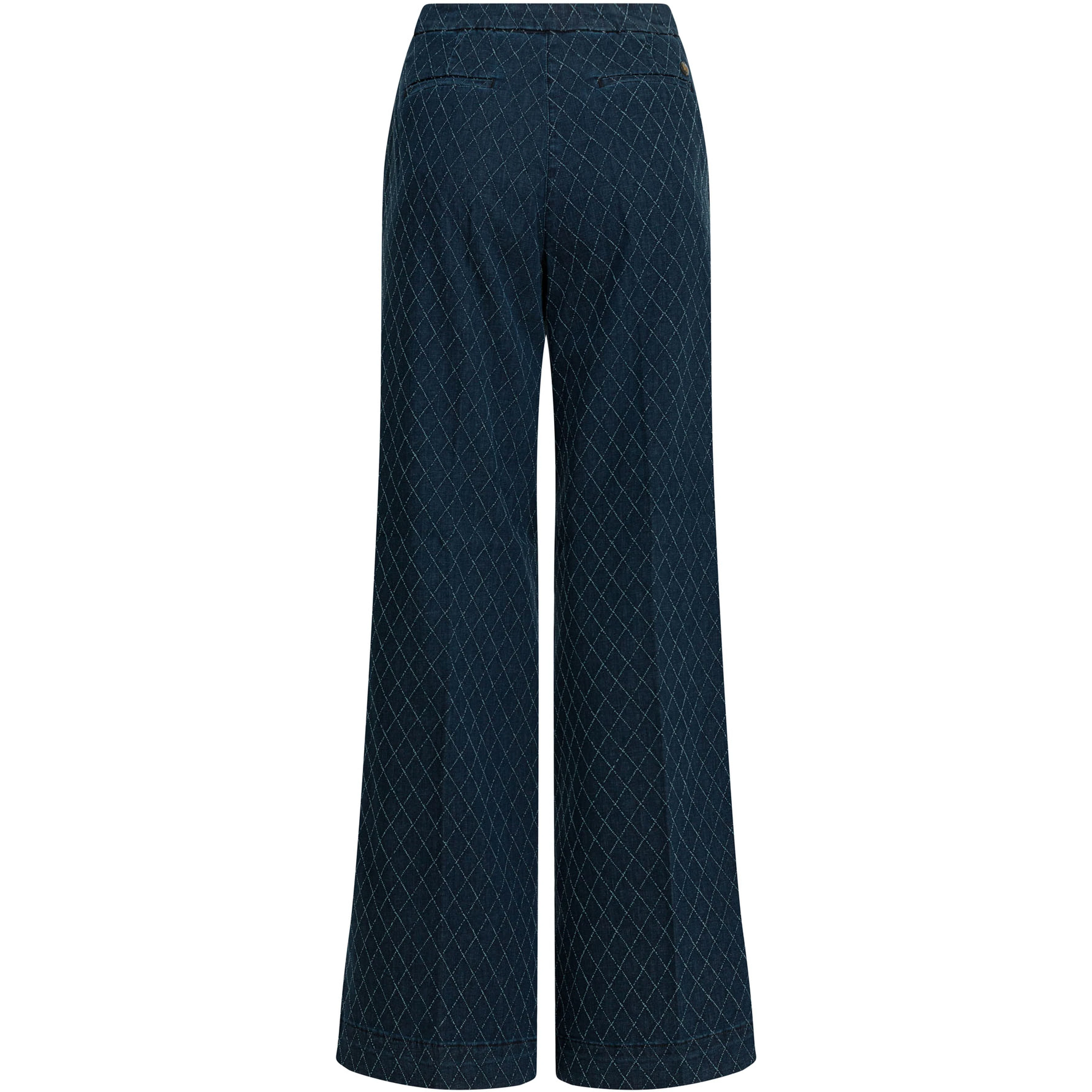 "Flare Pin Diamond" Wide Leg Jeans