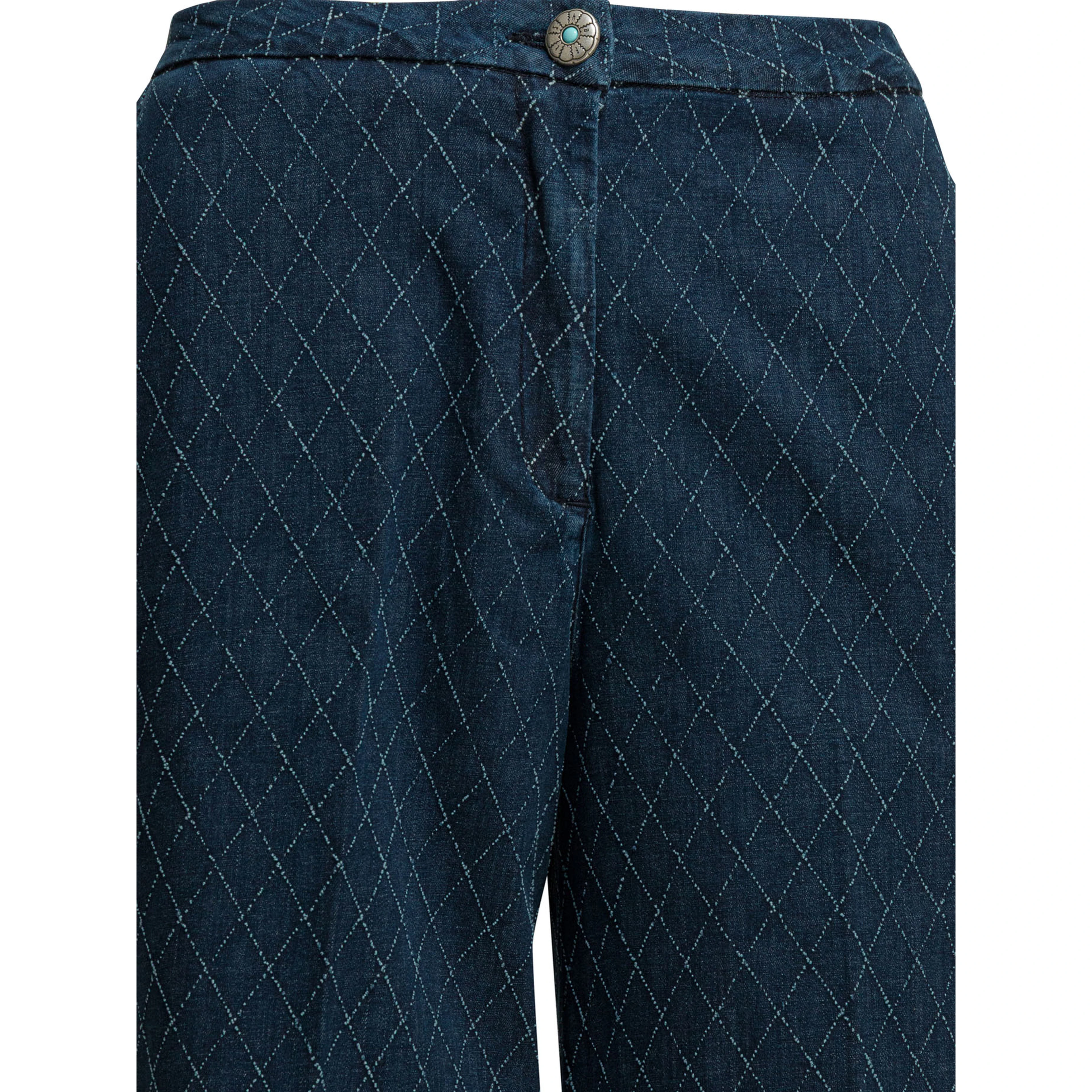 "Flare Pin Diamond" Wide Leg Jeans