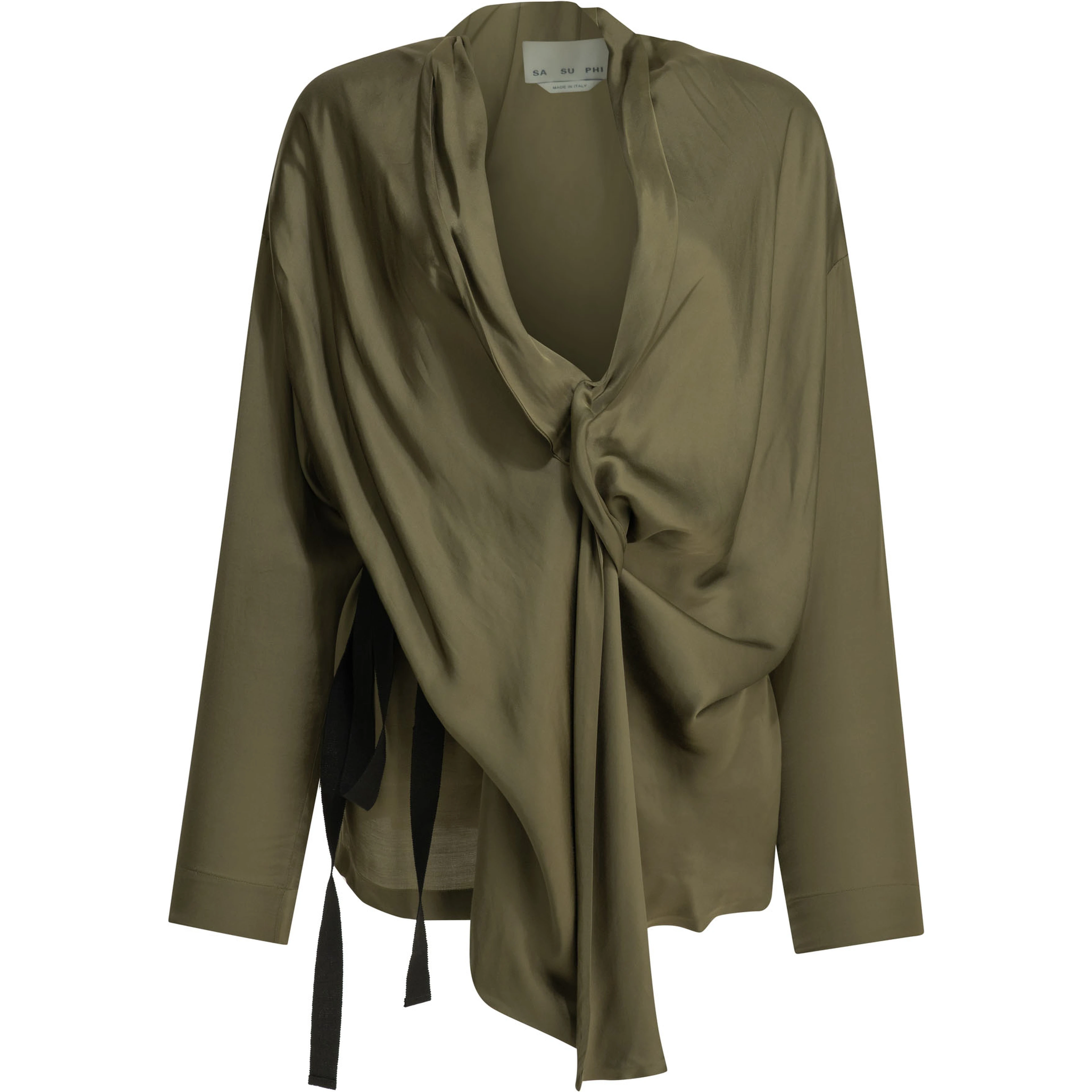 Viscose draped shirt