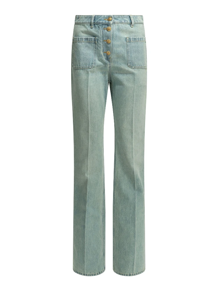 Straight-leg jeans