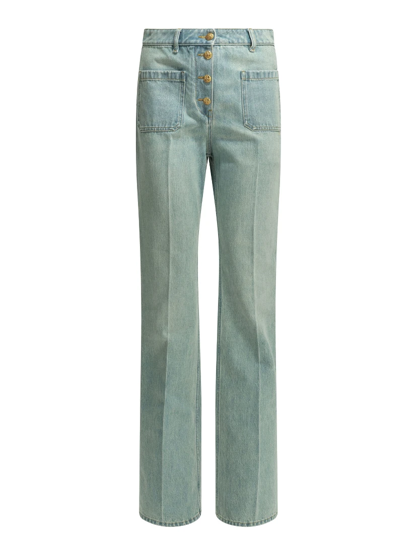 Straight-leg jeans