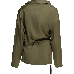 Viscose draped shirt