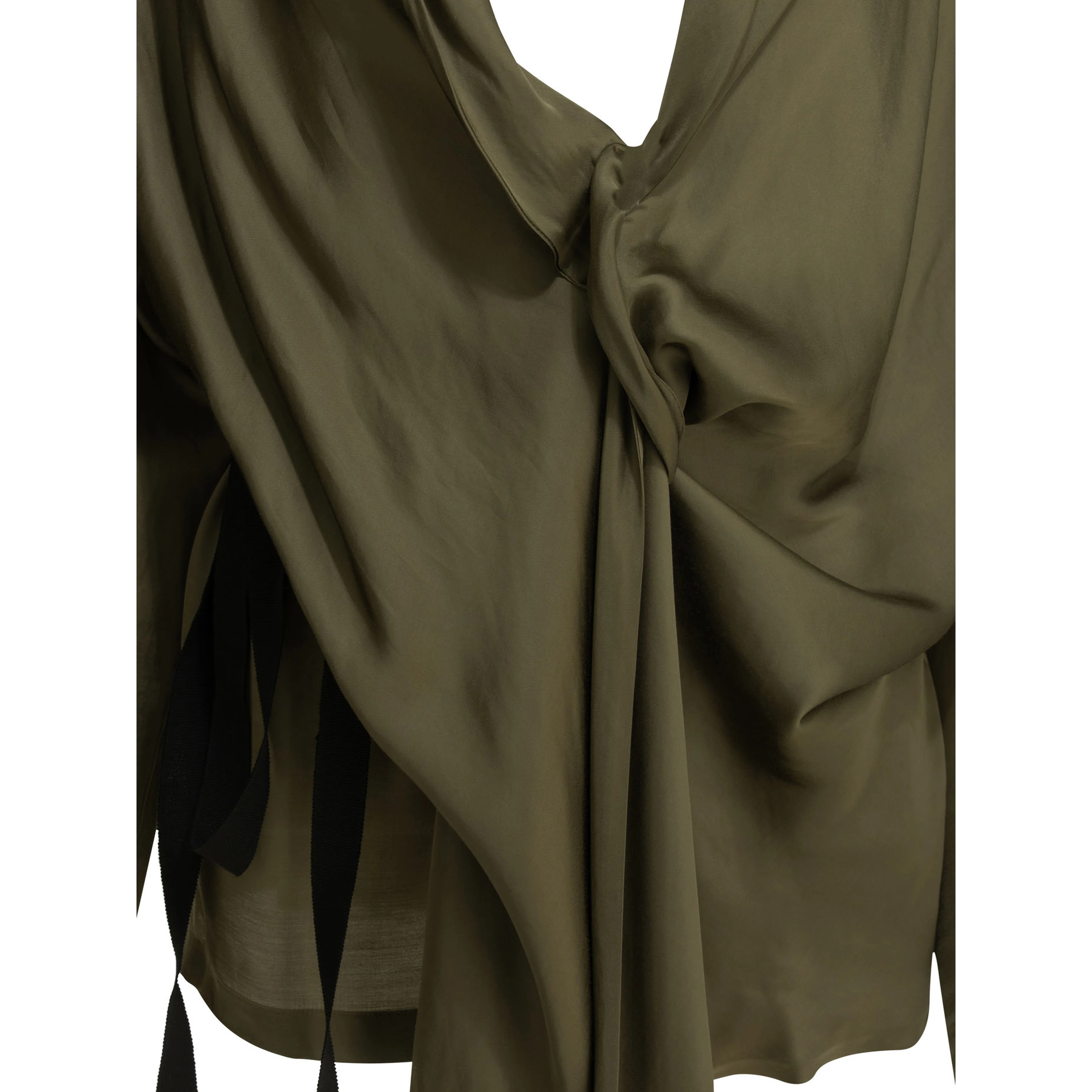 Viscose draped shirt