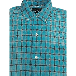 "Open BD Nylon Airy Plaid" Casual Shirt