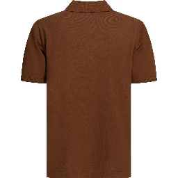 Cotton button-down polo shirt